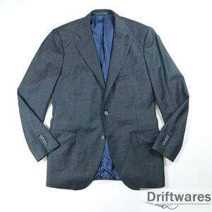 SUITSUPPLY Mens 44 Gray LAZIO Vitale Barberis Super 110s Wool Blazer